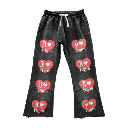 “I ❤️ RTBNS” Flare Sweats