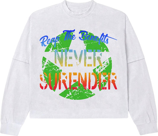 RTBNS “Faith Looks Foolish” Double-Layer Long Sleeve – White