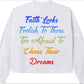 RTBNS “Faith Looks Foolish” Double-Layer Long Sleeve – White